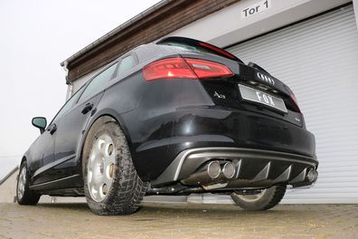 Fox Auspuff Duplex Sportauspuff Sportendschalldämpfer für Audi A3 8V Sportback