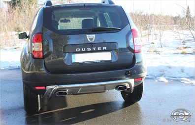 Fox Duplex Auspuff Sportauspuff Endschalldämpfer für Dacia Duster 4x4 1.5l D