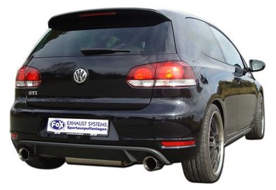 Fox Duplex Auspuff Sportauspuff Komplettanlage für VW Golf VI GTI - 1K