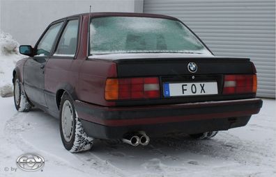 Fox Auspuff Sportauspuff Endschalldämpfer für BMW E30 320i/ 325i Facelift 2,0l