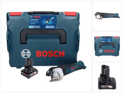 Bosch GUS 12V-300 Professional Akku Universalschere + 1x Akku 6,0 Ah + L-Boxx