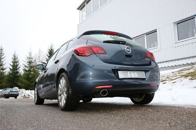 Fox Auspuff Sportauspuff Endschalldämpfer für Opel Astra J Limo 1,6l
