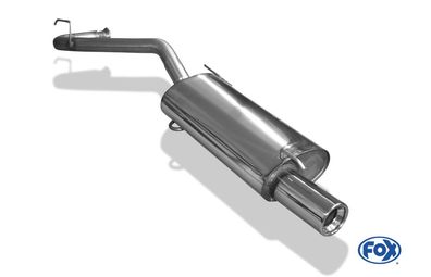 Fox Auspuff Sportauspuff Sportendschalldämpfer für Renault Clio I B/ C 57 1,2l