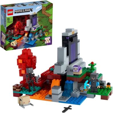 LEGO 21177 Minecraft Der Hinterhalt des Creeper, Spielzeugset mit Steve, Schweinch...