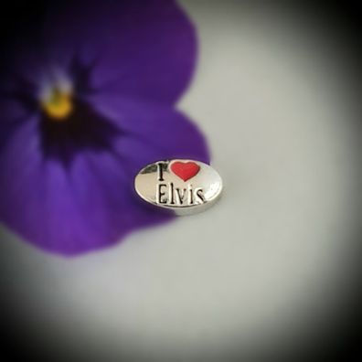 Floating-Charm-Einleger "I love Elvis" - PS-CH0041