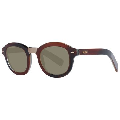 Zegna Couture Sonnenbrille ZC0011 47 47E Herren Braun