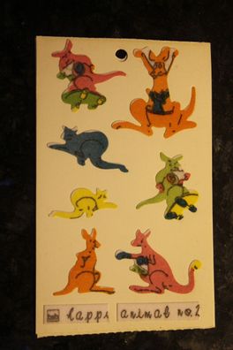 Känguru - Sticker, Aufkleber, beflockt (samtig); Abschnittgröße 125 x 80 mm; lesen