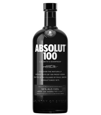 Absolut 100 Vodka (50 % vol., 1,0 Liter) (50 % vol., hide)