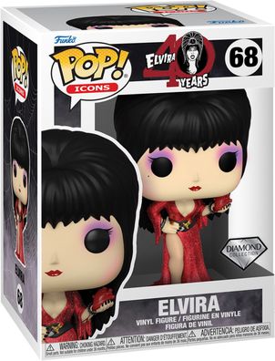 40 Years Elvira - Elvira 68 Diamond - Funko Pop! - Vinyl Figur