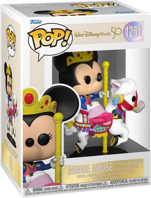 Walt Disney World 50th - Minnie Mouse on Prince Charming Regal Carrousel 1251 -