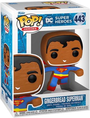 DC Super Heroes - Gingerbread Superman 443 - Funko Pop! Vinyl Figur