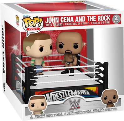 WWE Wrestle Mania John Cena and the Rock 2 Pack - Funko Pop! - Vinyl Figur