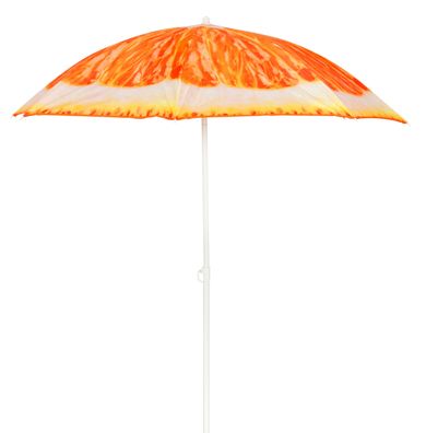 Runder Sonnenschirm Gartenschirm Strandschirm Modell Orange 1,8m knickbar UV Schutz