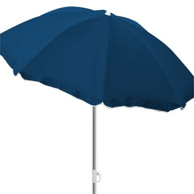 Runder Sonnenschirm Gartenschirm Schirm Sonnenschutz blau Ø1,80m knickbar UV