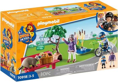 Playmobil Duck ON Call 70918 Polizei Action: Fang den Dieb!, Spielzeug für Kinder ...