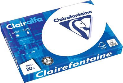 Clairefontaine Kopierpapier Clairalfa 1969C DIN A3 weiß 80 g/ qm Inh.500