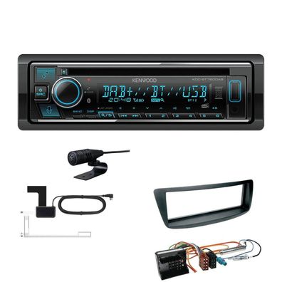 Kenwood 1-DIN Receiver Autoradio DAB+ CD Bluetooth für Peugeot 107 2005-2014
