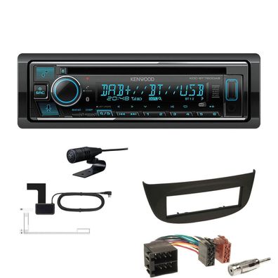 Kenwood 1-DIN Receiver Autoradio DAB+ CD Bluetooth für Renault Wind schwarz