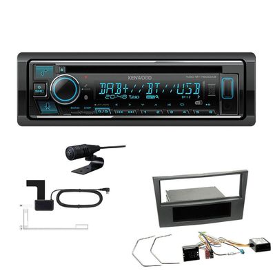 Kenwood 1-DIN Receiver Radio Bluetooth für Opel Astra H charcoal-metallic Canbus