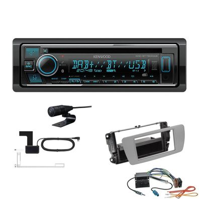 Kenwood 1-DIN Receiver Radio Bluetooth für Seat Ibiza IV Ibiza IV ST dublingrey