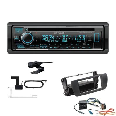 Kenwood 1-DIN Receiver Radio Bluetooth für Seat Ibiza IV Ibiza IV ST nitschwarz