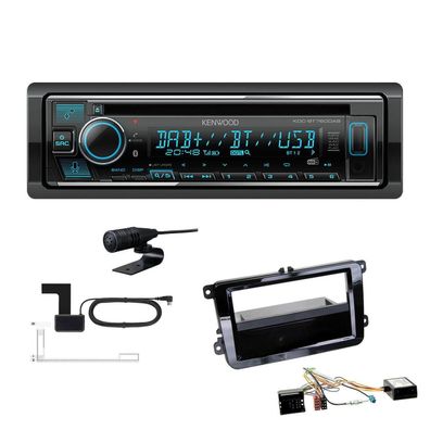 Kenwood 1-DIN Receiver Radio Bluetooth für Volkswagen VW EOS piano black Canbus