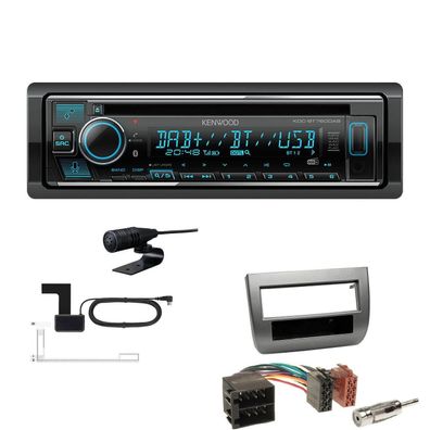Kenwood Receiver Autoradio Bluetooth für Lancia Ypsilon 2003-2011 anthrazit