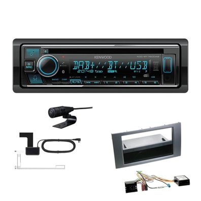 Kenwood Receiver Autoradio DAB+ CD Bluetooth für Ford Kuga anthrazit Canbus