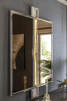Spiegel Gold Wohnzimmer Stil Modern Möbel Wandspiegel Design Elegantes Neu
