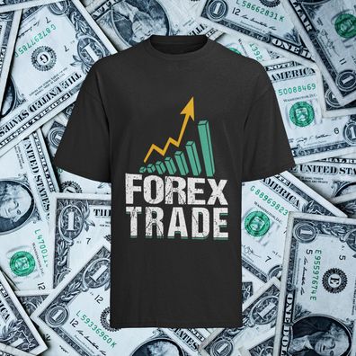 T-Shirt für Aktien & Investment Fans - Forex Trade Chart