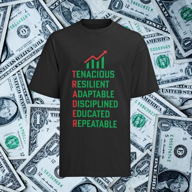 T-Shirt für Aktien & Investment Fans - Trade Chart Sprüche