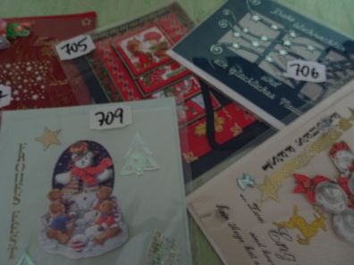 Unikate Handarbeit Weihnachtsgrußkarten & Kuvert ca 18,5 x 13cm