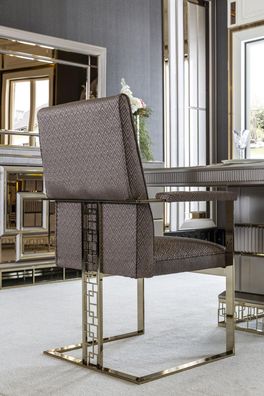 Stuhl Grau Luxus Esszimmer Schön Möbel Design Elegantes Stühle Modern Holz Neu