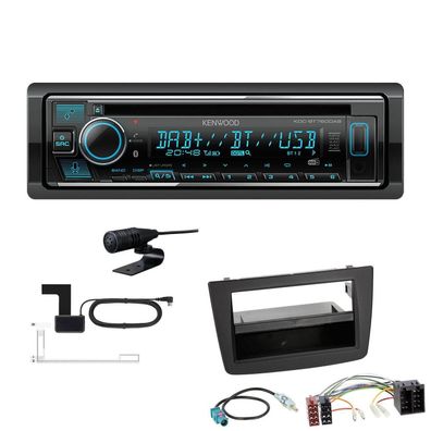 Kenwood 1-DIN Receiver Autoradio DAB+ CD Bluetooth für Alfa Romeo Mito schwarz