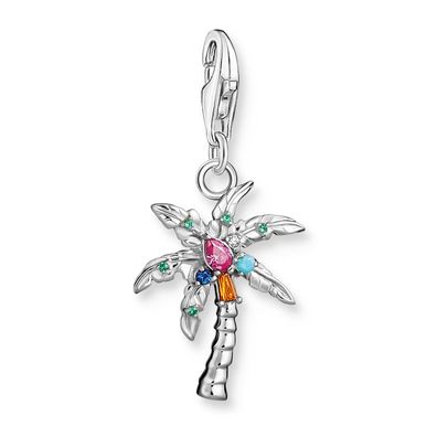 Thomas Sabo Schmuck Charm-Anhänger Bunte Palme Silber 1932-342-7