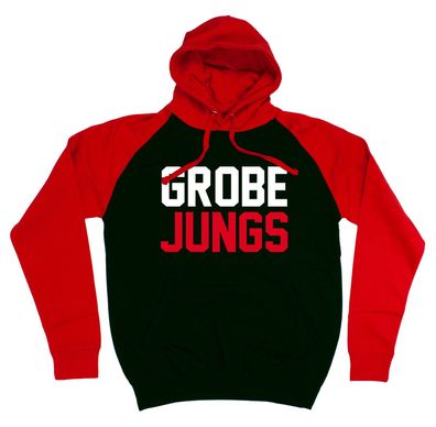 Herren Baseball Hoodie Sweatshirt Grobe Jungs für echte Männer Ultras Hooligans