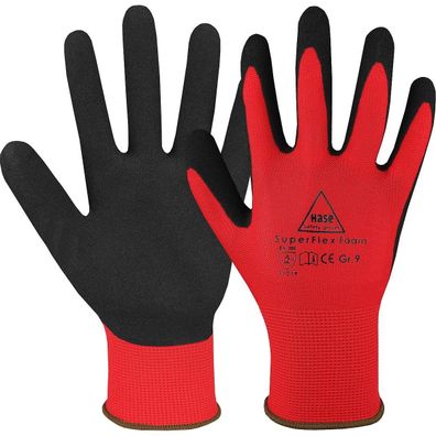 SuperFlex FOAM Montagehandschuhe aus Polyester/ Latexschaum