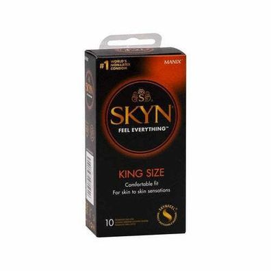 Manix SKYN King Size 10 Kondome größeres Kondom Latexfrei Verhütungsmittel