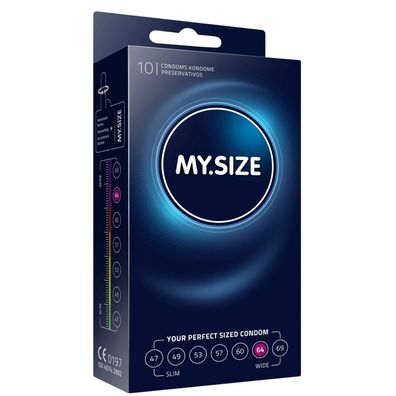 My. Size 64 mm XL Kondome 10 Stück, Vegan, optimale Passform Verhütungsmittel