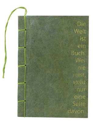 Notizbuch groß kleine Beglieter DIE WELT IST EIN BUCH... Paper & Poetry Räder