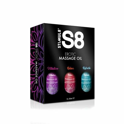 Stimul8 S8 - S8 Massage Oil Box 3x 50ml