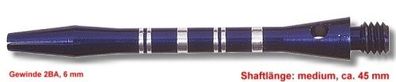 Shaft Alu Stripe medium, ca 45 mm, blau