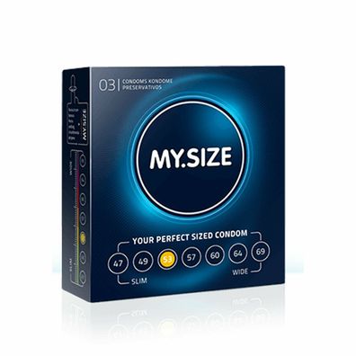 My. Size 53mm Kondome 3 Stück, Vegan, für optimale Passform