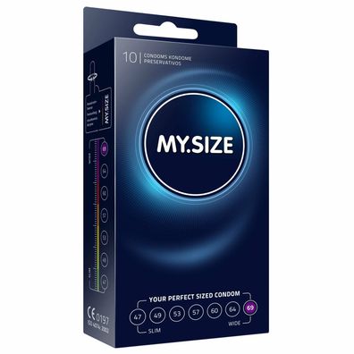 My. Size 69 mm XXL Kondome 10 Stück, Vegan, optimale Passform Verhütungsmittel
