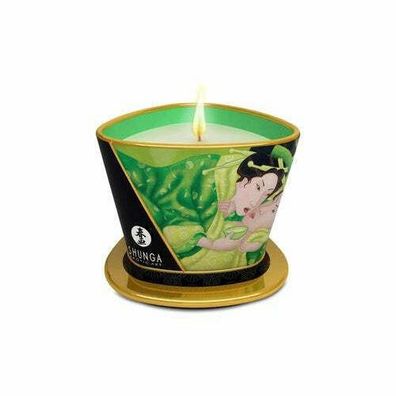 Shunga Massagekerze Green Tea 170 ml Massageöl, Erotischer Duft
