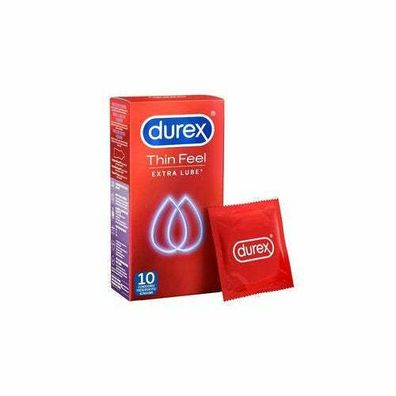 Durex Thin Feel Extra Feucht 10 Stück Dünne Kondome mehr Gefühl Verhütungsmittel