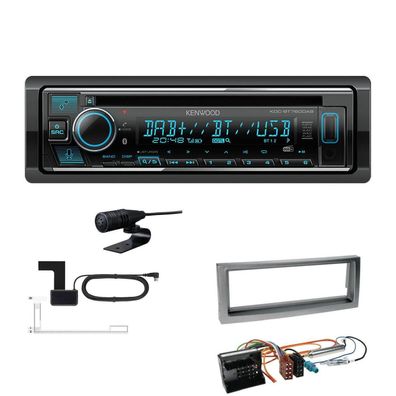 Kenwood 1-DIN Receiver Autoradio DAB+ CD Bluetooth für Peugeot 407 anthrazit