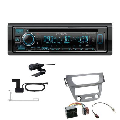 Kenwood 1-DIN Receiver Autoradio DAB+ CD Bluetooth für Renault Fluence grau