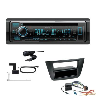 Kenwood 1-DIN Receiver Autoradio DAB+ CD Bluetooth für Seat Toledo III schwarz