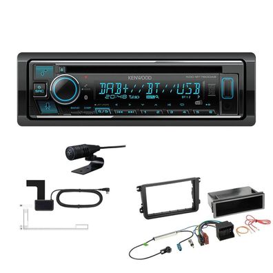 Kenwood 1-DIN Receiver Autoradio DAB+ CD Bluetooth für Skoda Roomster Praktik